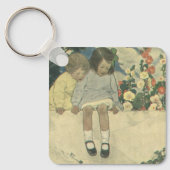 ガーデンウォールJessie Willcox Smith、ヴィンテージ キーホルダー (正面)