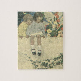 ガーデンウォールJessie Willcox Smith、ヴィンテージ ジグソーパズル