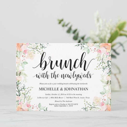 ガーデンエレガンスフローラポ結婚ストブランチ招待状 招待状 (スタンド正面)