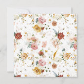 ガーデンエレガントウォーターカラーフローラガールバプティスインヴィ 招待状 (裏面)