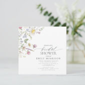 ガーデンエレガントフラワーウォーターカラーブライダルシャワー 招待状 (スタンド正面)