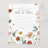 ガーデンエレガントフラワーウォーターカラー日付アイディア ポストカード (正面)