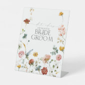 ガーデンエレガントフラワーウォーターカラー日付アイディア 台座サイン (正面)