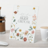 ガーデンエレガントフラワーウォーターカラー日付アイディア 台座サイン (インサイチュ)