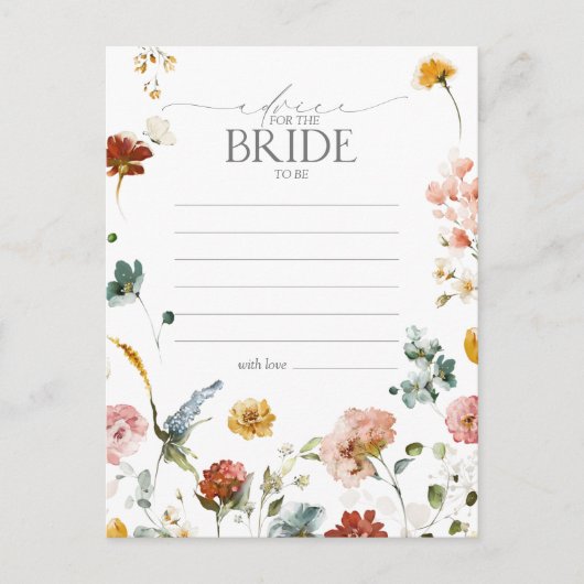 ガーデンエレガントフラワーズアドバイスへ花嫁 ポストカード (正面)