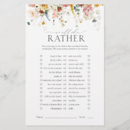 ガーデンエレガントフラワーズフローラブライダルシャワーゲーム