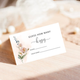 ガーデンエレガントフラワーズブライダルシャワーゲーム エンクロージャーカード