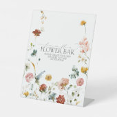 ガーデンエレガントフラワーズブライダルシャワーフラワーバー 台座サイン (正面)