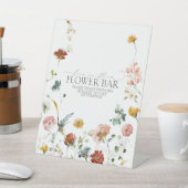 ガーデンエレガントフラワーズブライダルシャワーフラワーバー 台座サイン (インサイチュ)