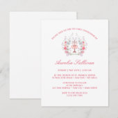 ガーデンエレガントフラワーズリースファーストコミューン 招待状 (正面/裏面)