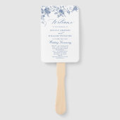 ガーデンエレガントフランスのトワール結婚式 プログラム ハンドファン (正面)