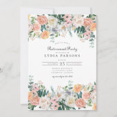 ガーデンエレガントフローラグリーンリー退職パーティー 招待状 (正面)