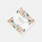 ガーデンエレガントフローラグリーンリー80thバースデーパーティー スタンダードカクテルナプキン (角)