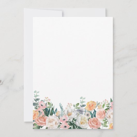 ガーデンエレガントフローラグリーンリー80thバースデーパーティー 招待状 (裏面)