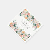 ガーデンエレガントフローラグリーンリー90thバースデーパーティー スタンダードカクテルナプキン (角)