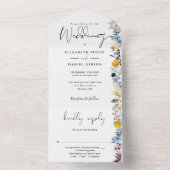 ガーデンエレガントフローラス結婚クリプト オールインワン招待状 (内側)