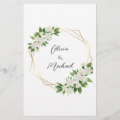 ガーデンエレガントフローラフレームの緑のテーブル番号 (裏面)