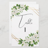 ガーデンエレガントフローラフレームの緑のテーブル番号 (正面/裏面)