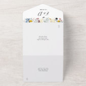 ガーデンエレガントフローラ結婚ハート オールインワン招待状 (外側)