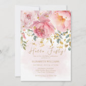 ガーデンエレガントフローラ50誕生日 招待状 (正面)