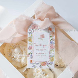 ガーデンエレガントブライダルシャワーサンキュー ギフトタグ