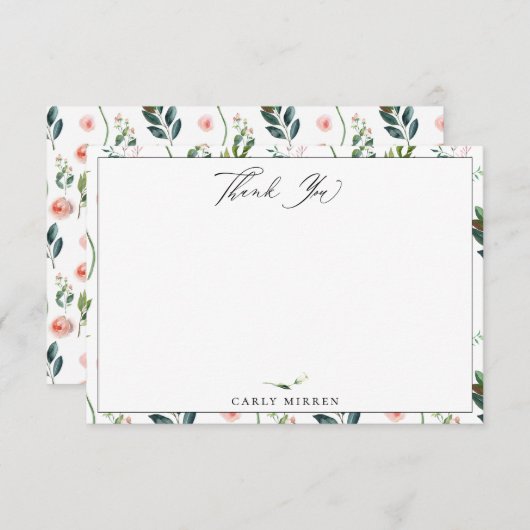 ガーデンエレガントボタニカルサンキュー ノートカード (正面/裏面)