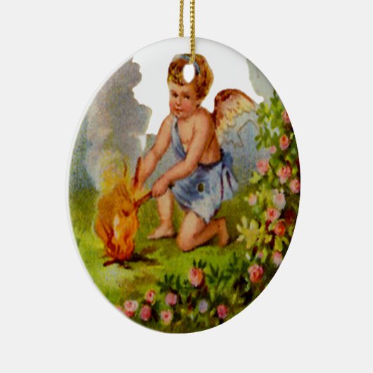 ガーデンエンジェルオーナメント セラミックオーナメント (右)