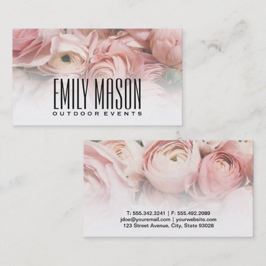 ガーデンオブエデン | フローラ配置 | フローリスト 名刺 (正面/裏面)