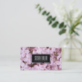 ガーデンオブエデン |絶妙な花、黒い枠 名刺 (スタンド正面)