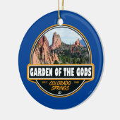 ガーデンオブザゴッドコロラド春トラベルエンブレム セラミックオーナメント (左)