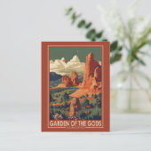 ガーデンオブザゴッドコロラド春トラベルヴィンテージ ポストカード (スタンド正面)