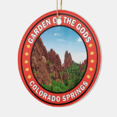 ガーデンオブザゴッドコロラド春バッジ セラミックオーナメント (左)