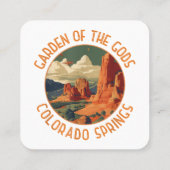 ガーデンオブザゴッドコロラド春動揺してCir スクエア名刺 (裏面)