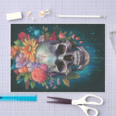 ガーデンオブザデッド、スカル&フローラクラウン 薄葉紙 (クラフト)