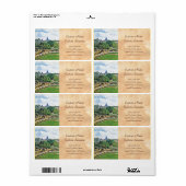 ガーデンオブザプリンセスクロードモネ素晴らしアート ラベル (フルシート)