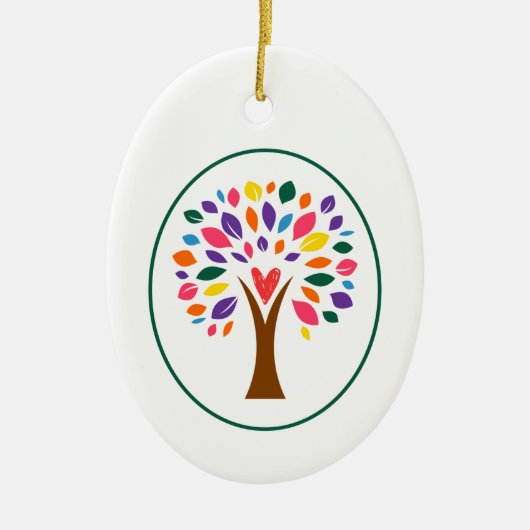 ガーデンオブニューロインスティテュートホリデイオーナメント セラミックオーナメント (正面)