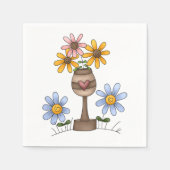 ガーデンオブフラワーズナプキンス紙 スタンダードカクテルナプキン (正面)