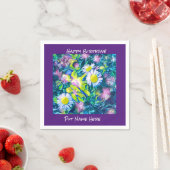 ガーデンオブラブワイルドフラワーズ誕生日ナプキンス スタンダードカクテルナプキン (インサイチュ)