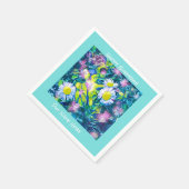 ガーデンオブラブワイルドフラワーズ誕生日ナプキンス スタンダードカクテルナプキン (角)