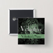 ガーデンカスタムのボタン：ボランティア 缶バッジ (正面&裏面)