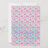 ガーデンカスタムパーティー50と素晴らしい50誕生日 招待状 (裏面)