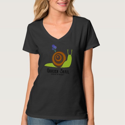 ガーデンカタツムリ Tシャツ (正面)