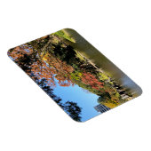 ガーデンカラフルで木々の風景を日本の見る マグネット (右側)