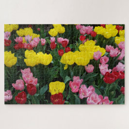 ガーデンカラフルのチューリップ ジグソーパズル