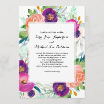 ガーデンカラフルウォーターカラーフローラ結婚ズ