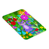 ガーデンカラフルキャットアートファンタジーフラワーラディバグ マグネット (右側)