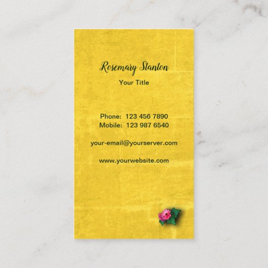 ガーデンカラフルズ 名刺 (裏面)