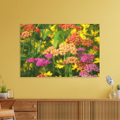 ガーデンカラフルフラワーズキャンバスプリントプリント キャンバスプリント (インサイチュ (リビング))
