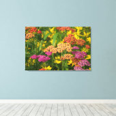 ガーデンカラフルフラワーズキャンバスプリントプリント キャンバスプリント (インサイチュ (ウッドフロア))