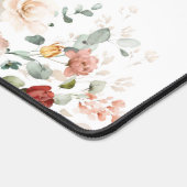 ガーデンカラフルフラワーズ名前をカスタムする事務所 デスクマット (コーナー)